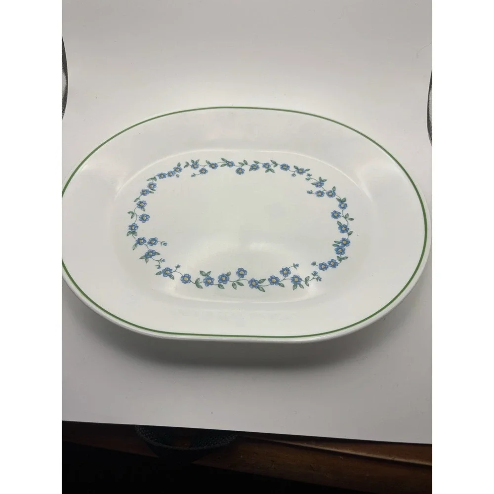Corelle FORGET ME NOT Serving Platter 12.25 x 10